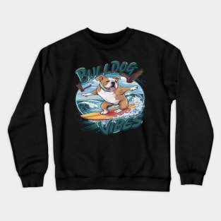 Majestic Boxer Surfer Surfing Crewneck Sweatshirt